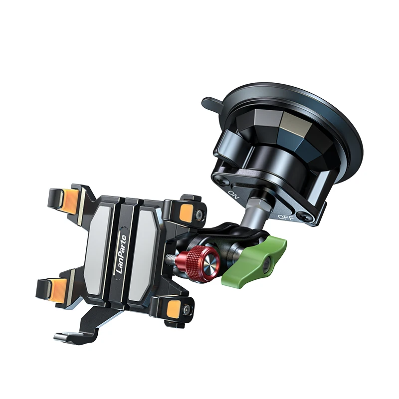 Apex Rush Metal Car Phone Holder Military-Grade Suction Car Holder 360 Adjustable Five-Claw Phone Clamp