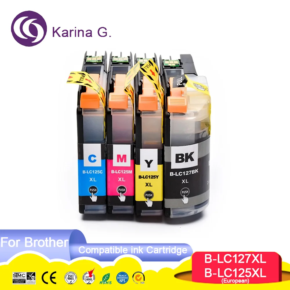 LC127 LC125 Premium Color Compatible Ink Cartridge for MFC-J4410DW/J4510DW/J461