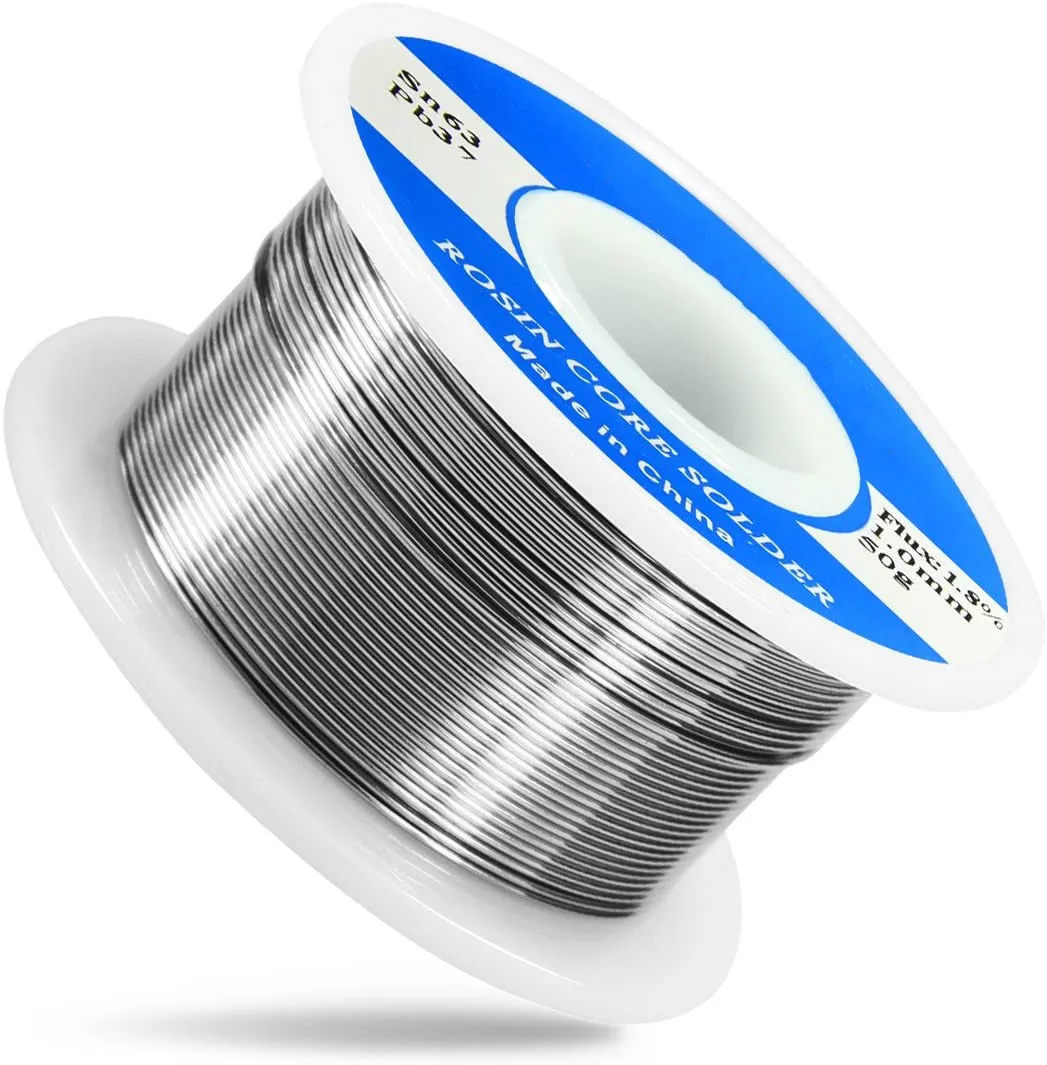 0.8/1.0mm Tin Rosin Cored Solder Wire Roll 50g/100g No-clean Soldering Wire 60/40 for Electrical Repair, IC Repair, BGA Welding welding helmets Welding & Soldering Supplies