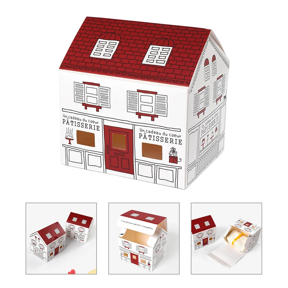 

20Pcs Bridal Shower Candy Boxes Paper Candy Boxes Festival Party House Shaped Boxes for Candy