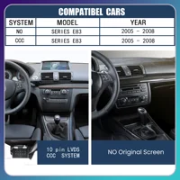 12.8 Inch 2400*900P Wireless CarPlay Android Auto Car Radio Multimedia For BMW X3 E83 2005-2008 CCC No Screen BT GPS Stereo 6
