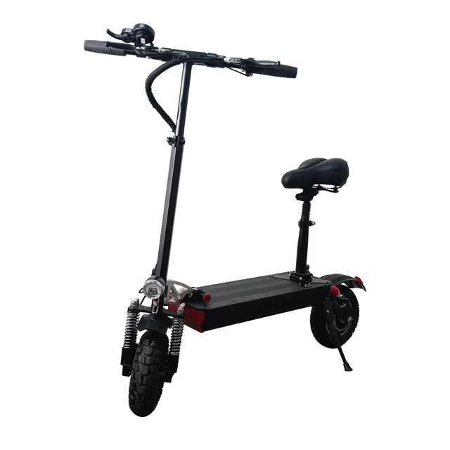 Patinete eléctrico plegable portátil con ruedas traseras y pantalla LCD,  Scooter con rango máximo de 40-45km, 10 pulgadas, batería de 600W, 48V,  18Ah - AliExpress