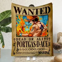 Bounty Chart Luffys Printed Blanket Picnic Blankets Warm Blanket Soft and Pieces Comfortable Blanket One Home Travel Birthday 2