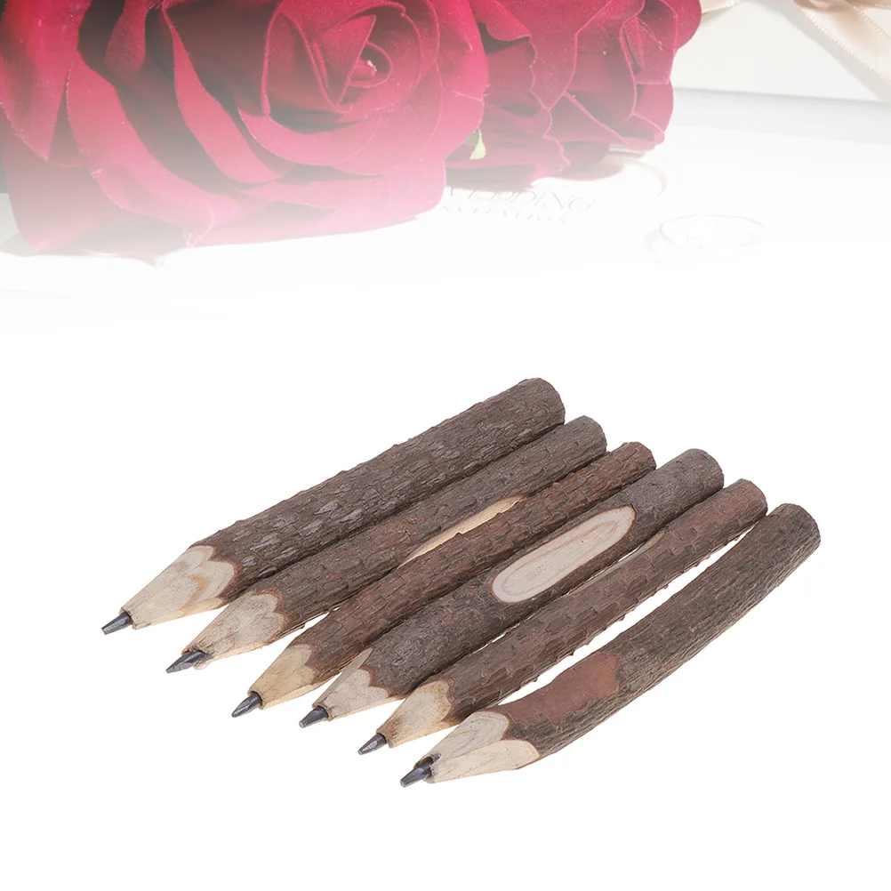 

13cm Retro Bark Pencils Wooden Tree Rustic Twig Pencils Gifts for Kids Children