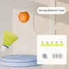 Self Study Badminton Trainer Portable Badminton Practice Robot Professional Stretch Badminton Training Tool Shuttlecock Rebound 2