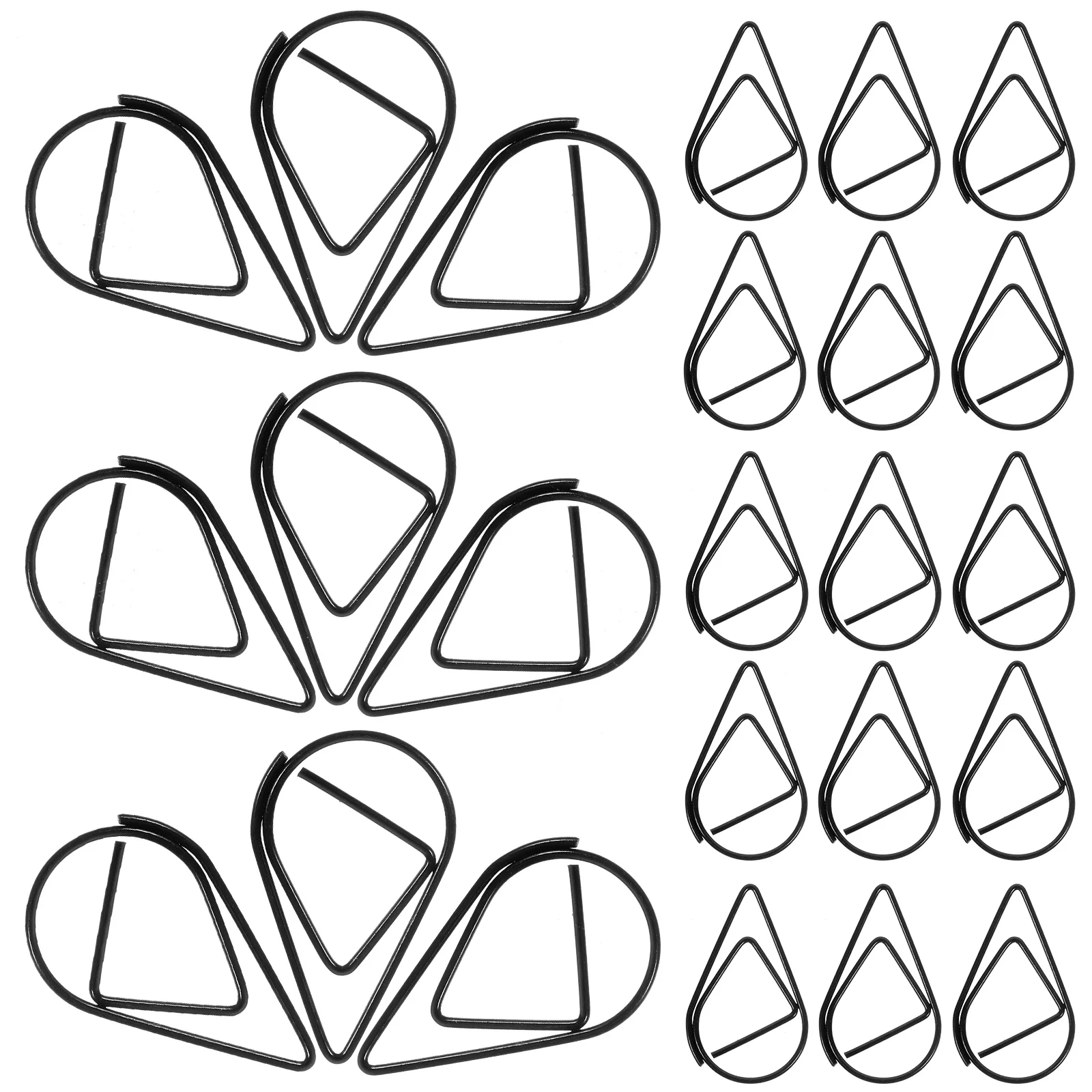 

100 Pcs Small Paper Clip Ornaments Office Folders Document Fixing Clips Student