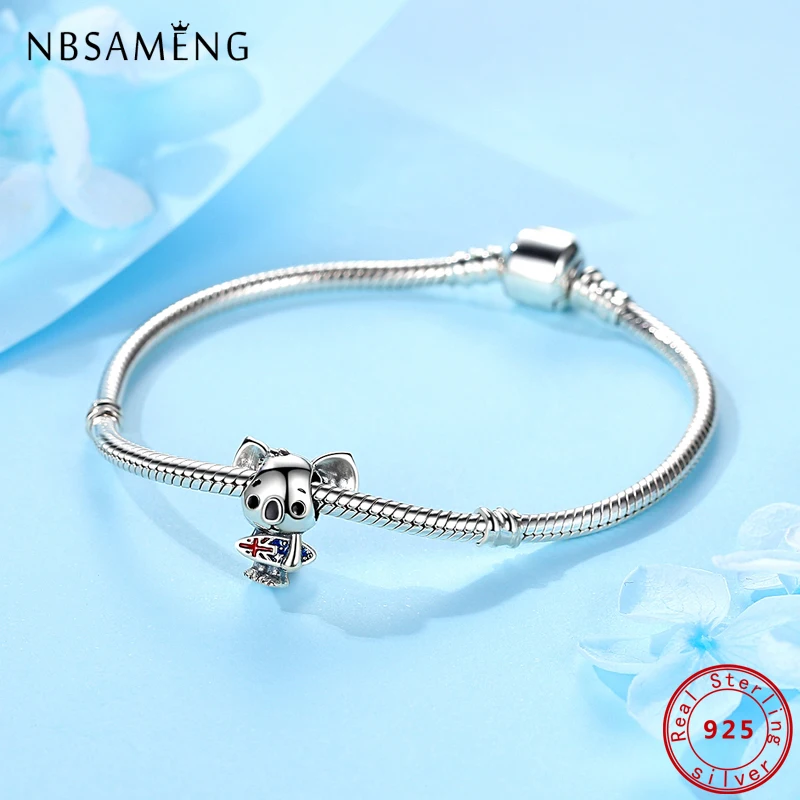 Original 100% 925 Sterling Silver Charms Australian Surfboard