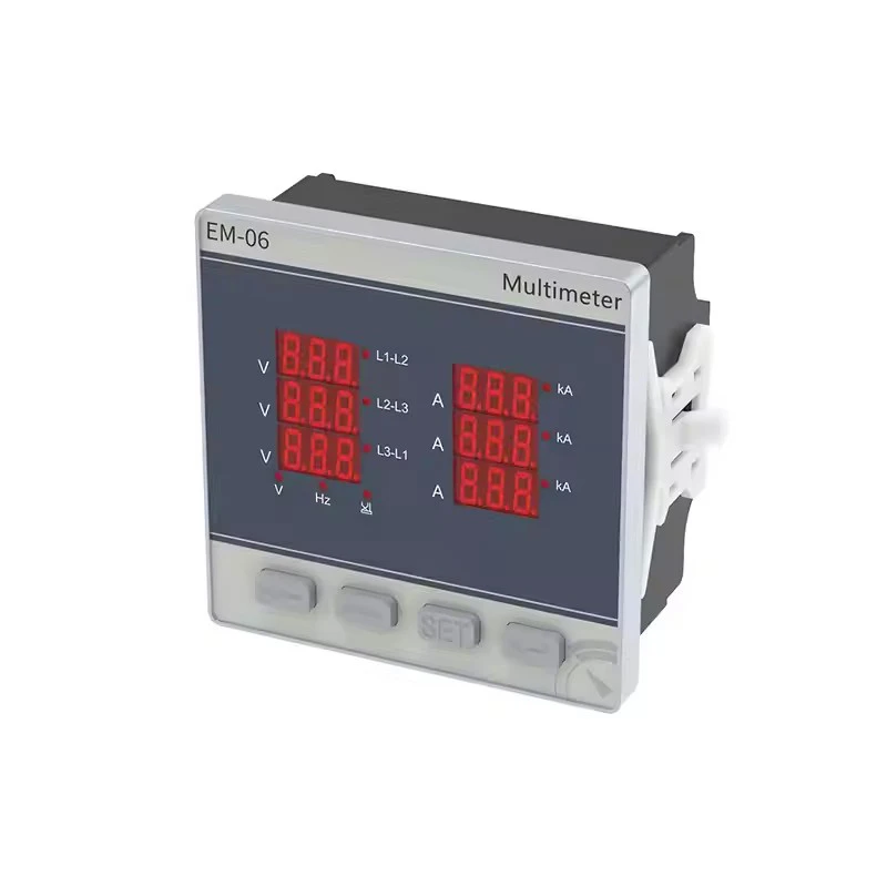 Three phase ammeter, voltmeter, Hertz meter, multifunctional intelligent digital measurement of current, voltage, and frequency