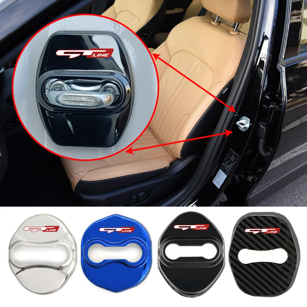 Copertura Della Serratura Della Portiera Dell'Auto Custodia Per Emblemi Auto Per Kia Carnival Forte K3 K5 Kx Cross Kx5 Niro Sorento Sportage Ev6 Pegas