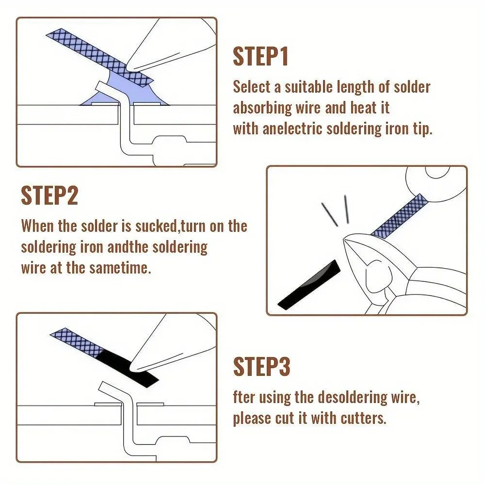 2.0mm 3.5mm 1.5M Welding Wires Desoldering Braid Solder Remover Wick Wire Welding Tin Sucker Repair Tool 1PC solder remover,soldering wire,desoldering braid,soldering repair tool,soldering tin wire,welding wires,desoldering mesh braid