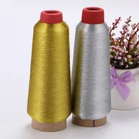 Manual Bright Silk Gold & Silver Embroidery Thread 150D 3600M – Metallic Silk Thread for Computer Embroidery & Cross Stitch DIY