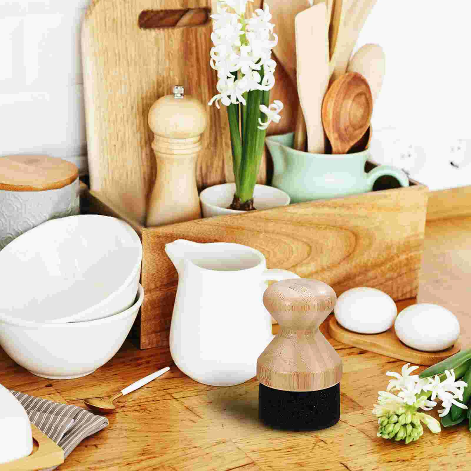 1 Mineral Oil Wax Applicator for Board Wood Brush Cutting Bamboo + Sponge Cream Work