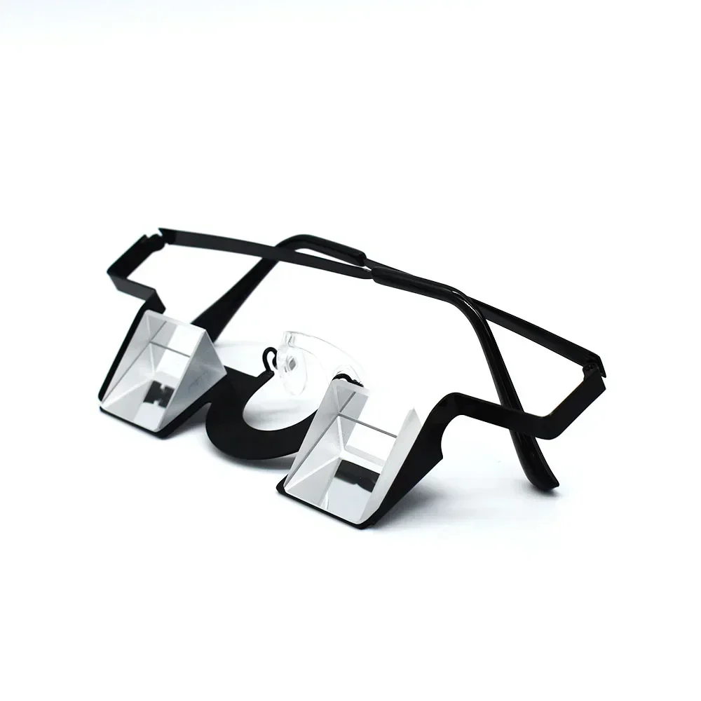 Climbing glasses 1.20oz light weight belay glasses with strong metal frame and high transparent K9 prism for climbing