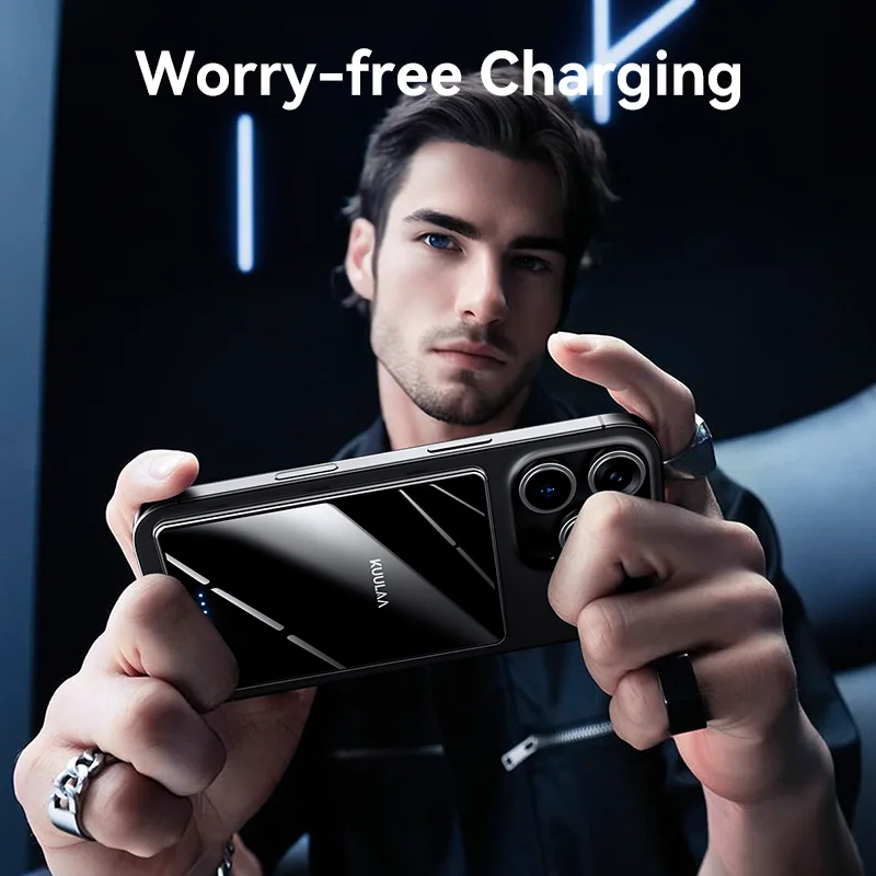 KUULAA Magnetic Power Bank 5000mAh Wireless Portable Charger 20W Fast Charging External Battery For Magsafe For iPhone 16 15 14 5