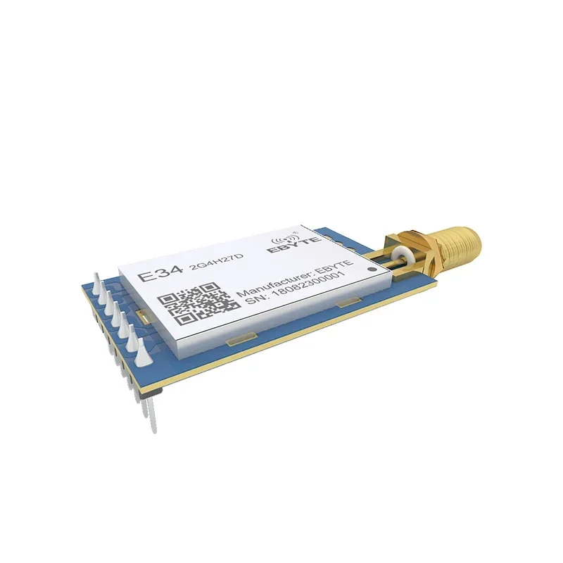 nRF24L01+ UART 2.4GHz 27dBm 5km Long Distance Module E34-2G4H27D Wireless Transceiver Transmitter Receiver SMA-K Antenna