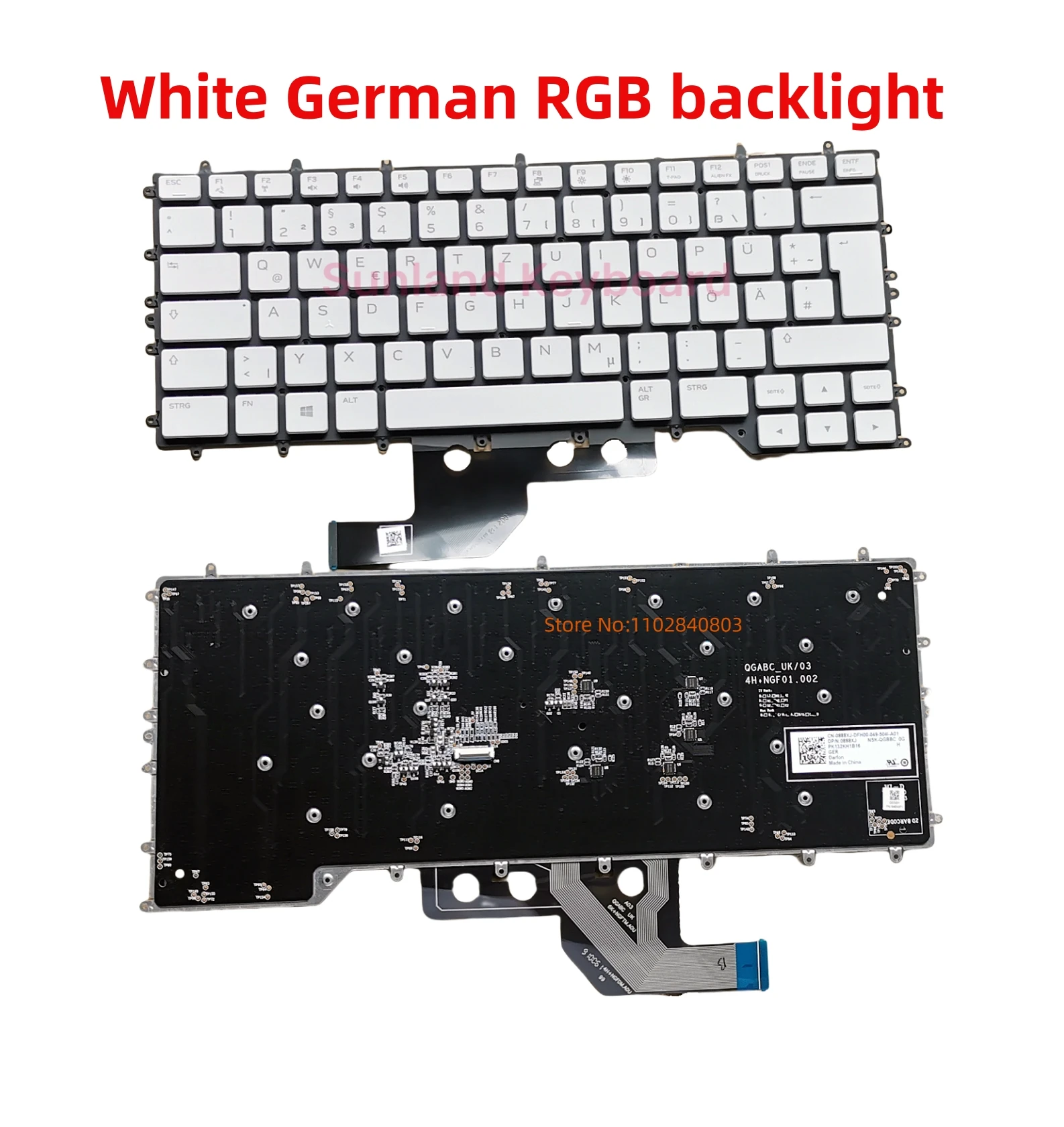 델 에일리언웨어 M15 R3 M15 R2 N18E 0080CF 0800DR 094DNY 키보드 Teclado, 오리지널 프랑스 독일 영국 라틴 RGB 백라이트, 신제품