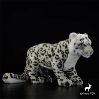 Snow Leopard High Fidelity Anime Cute Plushie Snow Panther Plush Toys Lifelike Animals Simulation Stuffed Doll Kawai Toy Gifts 1