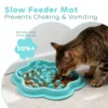 Pet cat and dog gluttony bowl dog slow food cat and dog bowl edible silicone bowl slow food mat anti-knock over neck plate 6