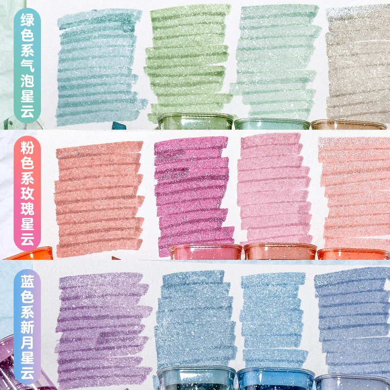 Glitter Highlighter Pen Bling Marker Pens Bible Study Notes School Sparkling Note-Taking Planner Journaling