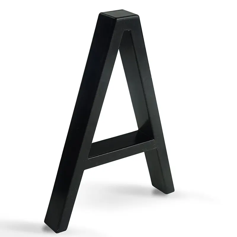 1pc 125mm Floating House Number Outdoor 5 inch Black Zinc Alloy Letter Apartment Door Numbers Mailbox Address Sign #0-9 - Image 15