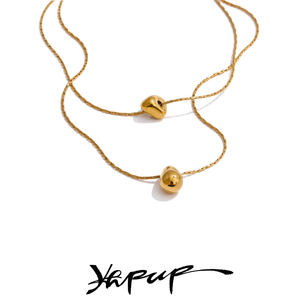 Yhpup Pendant Chain Stacked Necklace Jewelry Accessories