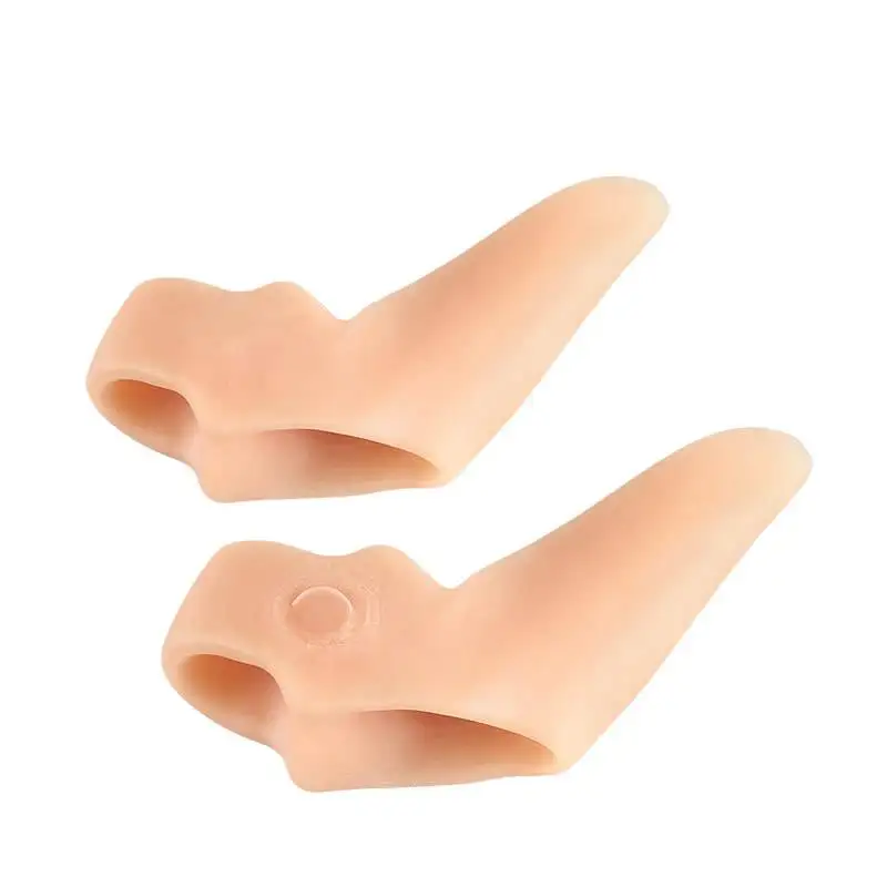 2pcs=1pair Toe Separator Bunion Corrector Hammer Protector Hallux Valgus Correction Pedicure Silicone Fingers Foot Care Tool