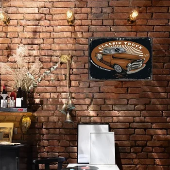 Vintage Metal Tin Signs Decor Car Service Metal Posters Plate Classic Truck Garage Gas Station City Taxi Tin Signs Wall Decor 5