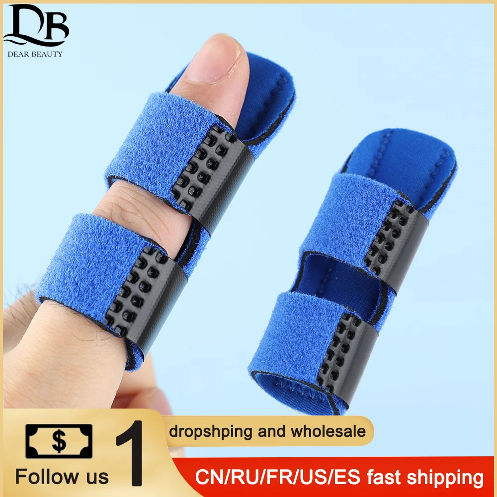 

1Pcs Pain Relief Aluminium Finger Splint Fracture Protection Brace Corrector Support With Fixed Tape Bandage