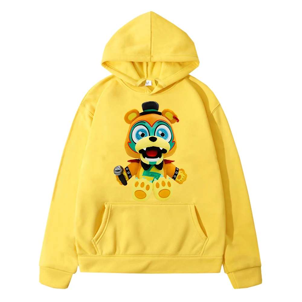 FNAF-Hoodies de lã para crianças, moletom kawaii para meninos e meninas, jaqueta com capuz anime, pulôver Y2K, roupas para presente