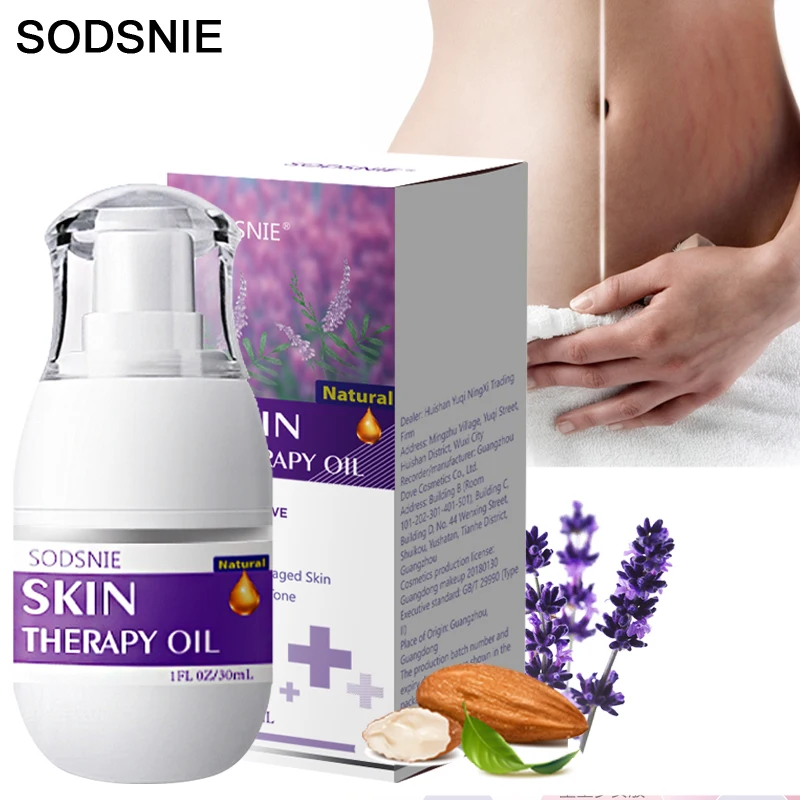 

Skin Therapy Oil Massage Serum Remove Scars Stretch Marks Cellulite Firming Improve Rough Anti-Aging Vitamin E Body Care 30ml