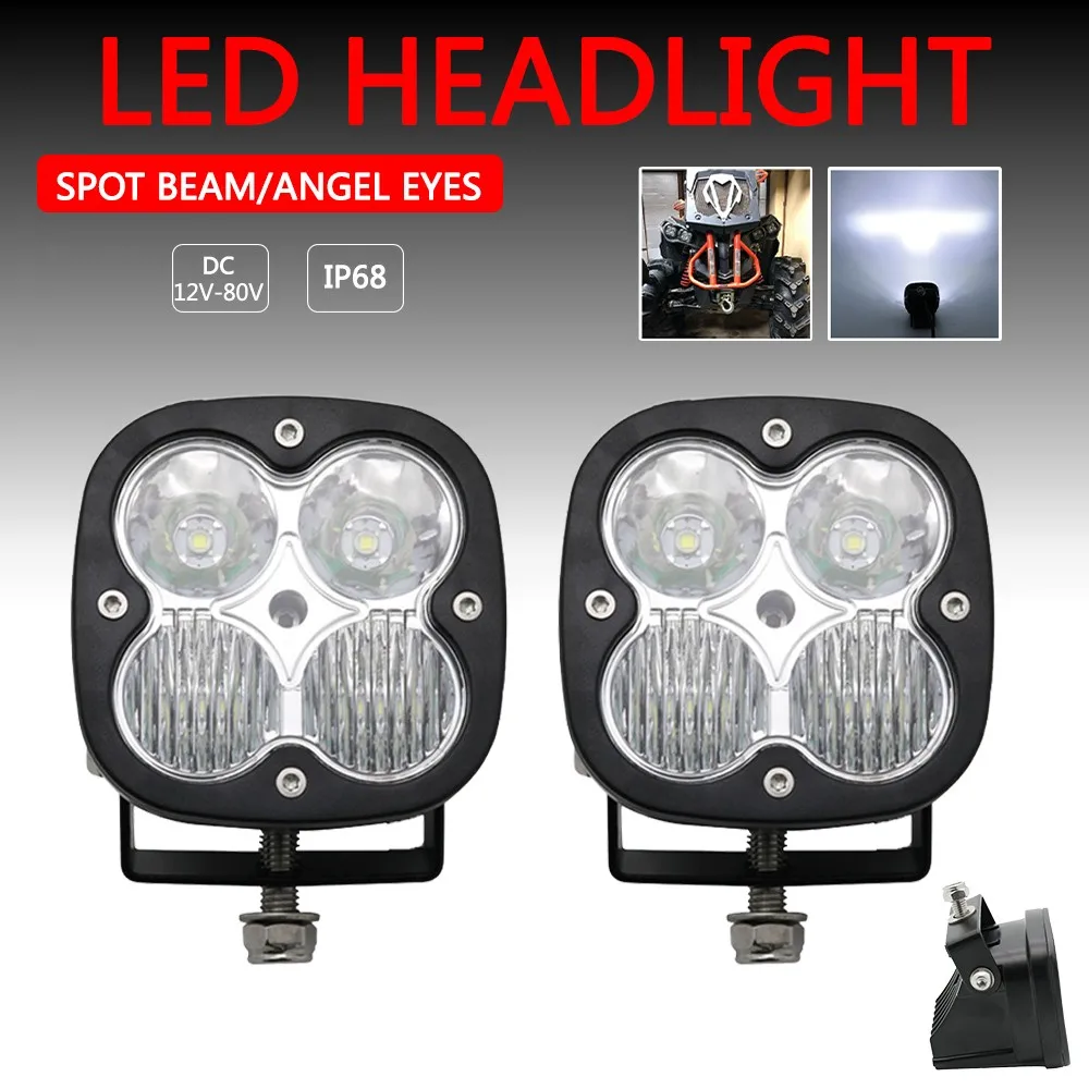 Atv Spotlight Led 3inch Led Spot Work Light 12V 24V Fog Lights Driving Offroad 4X4 4WD ...
