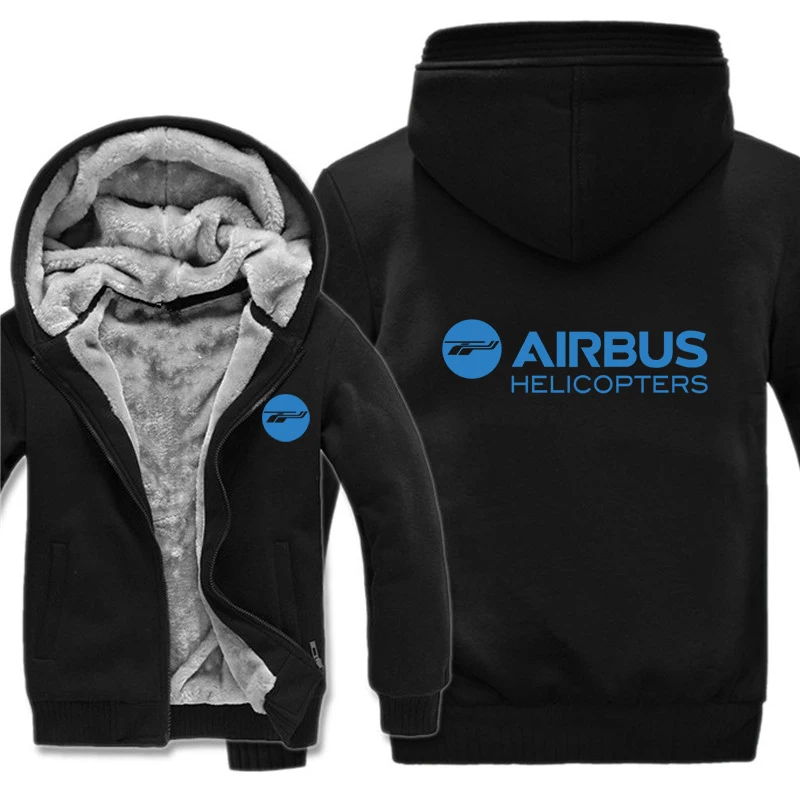 Airbus Helicopters Hoodies Men Fashion Coat Fleece Liner Jacket Plane Pilot Airbus Sweatshirts Hoody Pullover 4