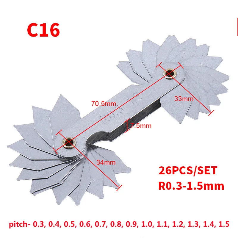 C16 0.3-1.5mm