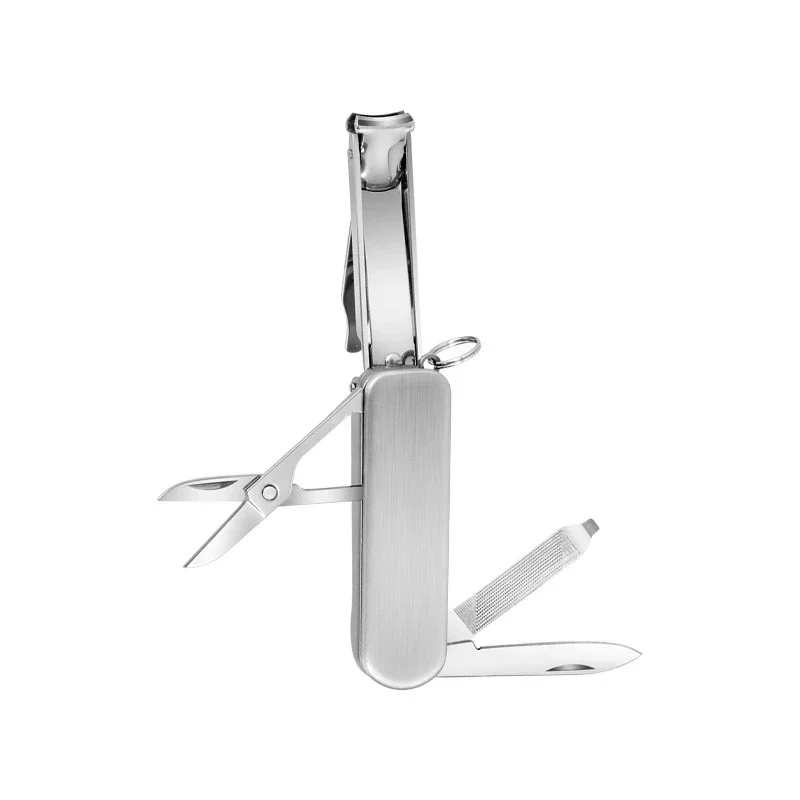 Nail Clipper Nail Clippers Stainless Steel Multifunctional Folding Nail Clipper with Scissors Knife Nail File Screwdriver 5-in-1 Tool