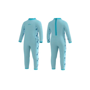 Boys Girls Toddlers 2mm Neoprene Wetsuit Back Zipper Infants Wet Suits Full Swimsuit Warm One Piece Bathing Swimming Suit 1