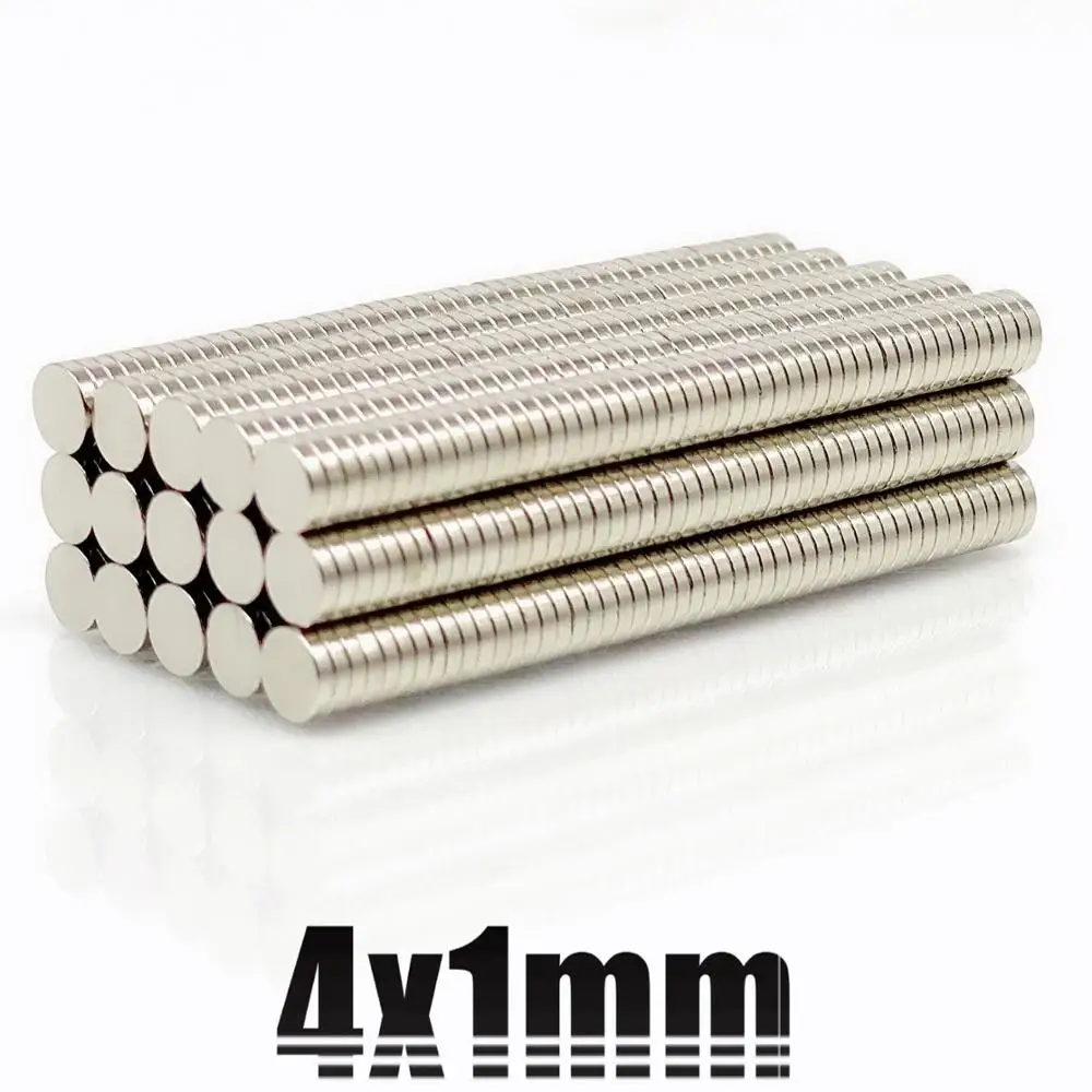 10 ~ 5000 шт. 4x1 мм мини маленькие круглые магниты 4 мм x 1 мм N35 неодимовый магнит сильный диаметр 4x 1 мм постоянные NdFeB магниты диск 4*1 мм