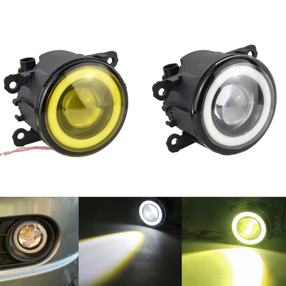 

Car Lens LED Angel Eye Fog Lamps DRL Daytime Running Light For Mitsubishi L200 Pajero 4 Outlander 2 Grandis Galant Colt Triton