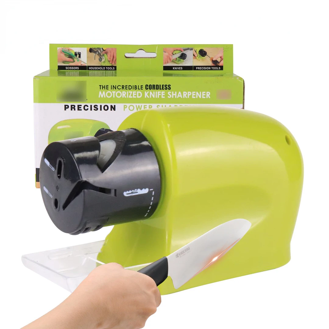 Electric Knife Sharpener Professional Kitchen 3 Speed Easy Sharpen scissor  Tool