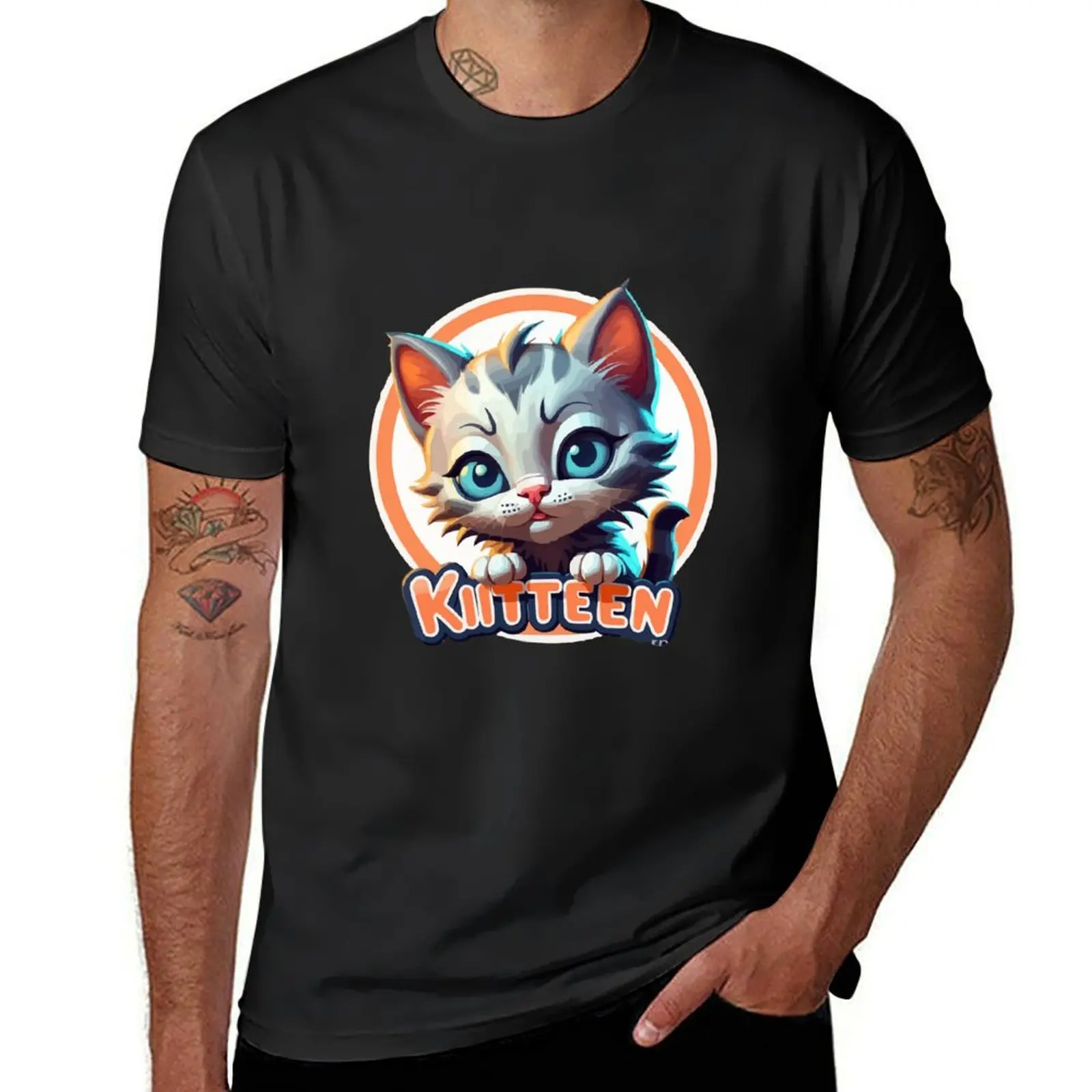 

Cute Kitten T-Shirt sweat aesthetic clothes sports fans new edition sweat shirts, men