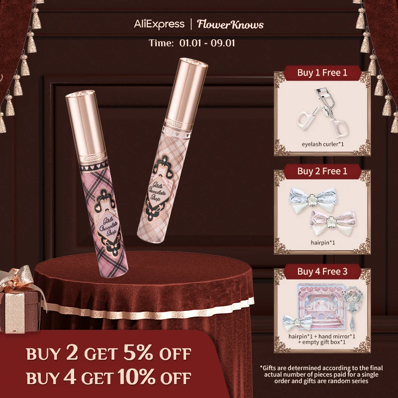

Flower Knows Chocolate Wonder-Shop Mascara 3.5ml Eyelash Lengthening Mascara Waterproof Beauty Makeup