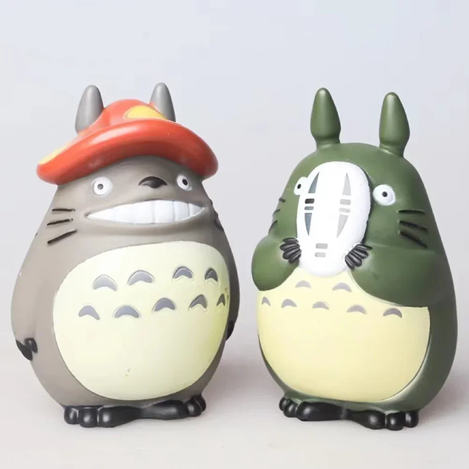 Ghibli Totoro Anime Cartoon Statue - Cute Desk Decor Resin Figurine Collectible