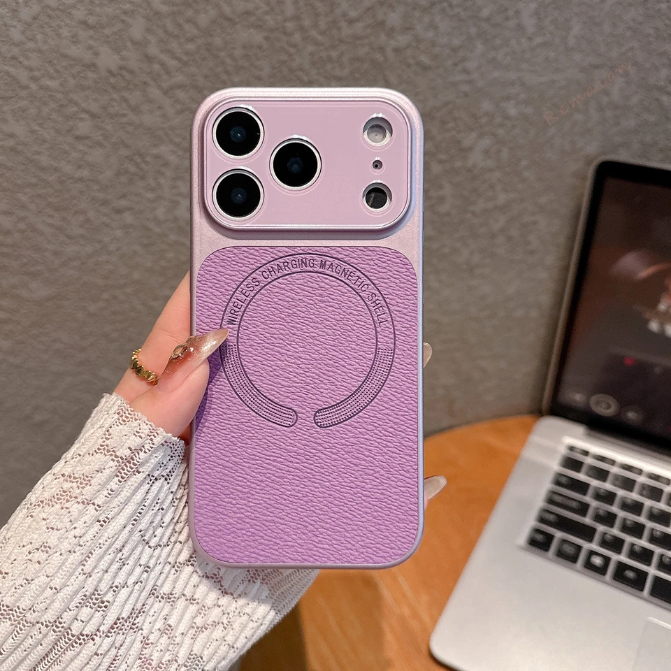 Leather Magnetic Phone Case - Luxury Shockproof Hard Protector Cover