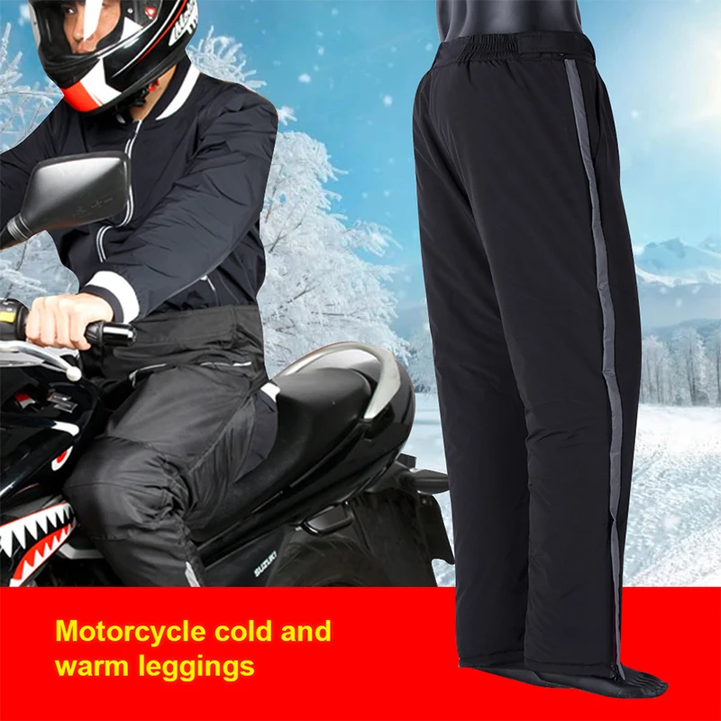 Winter Motorrad Hosen Wasser Winddicht Schutz Männer Reiten Warme Bein Abdeckung Outdoor Radfahren Knie Pad Herbst-Proof Leggings Schutz – Detail 2