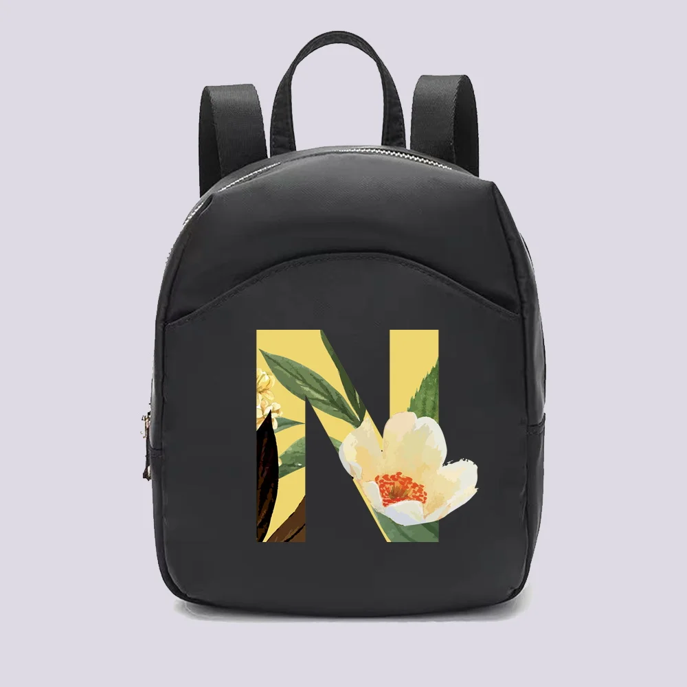 Fashion Women Mini Backpack Multifunction Small Backpacks Casual Simple Floral Printing Student Bookbags Travleing  Rucksack