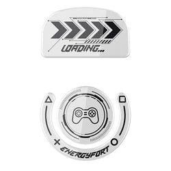 Enhanced Glide Glass Mouse Feet Sticker - Optimized for Gaming Performance (EF-White)