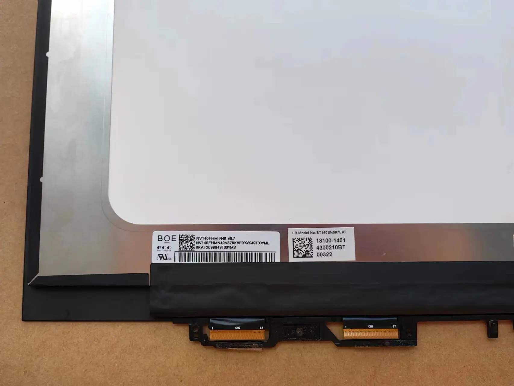 Conjunto de Digitalizador com Ecrã Táctil Ips Lcd 14 1920x1080 Asus Vivobook Flip Tm420 Tm420i Tm420ia Tm420ua Tm420u Bezel - Imagem 2