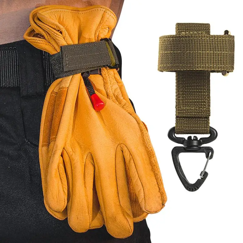 

Gloves Clips Tactical Rope Buckle Outdoor Multi-purpose Tool Nylon Glove Hook Safety Clip Climbing Camping Tactical Sports Tools