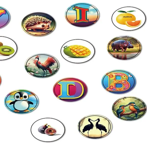 Sticker Stamper Kid Relaxation Stickers Toys, ​Animal, Alphabet, Number Theme Children's Paster Plaything Gifts for Boy and Girl