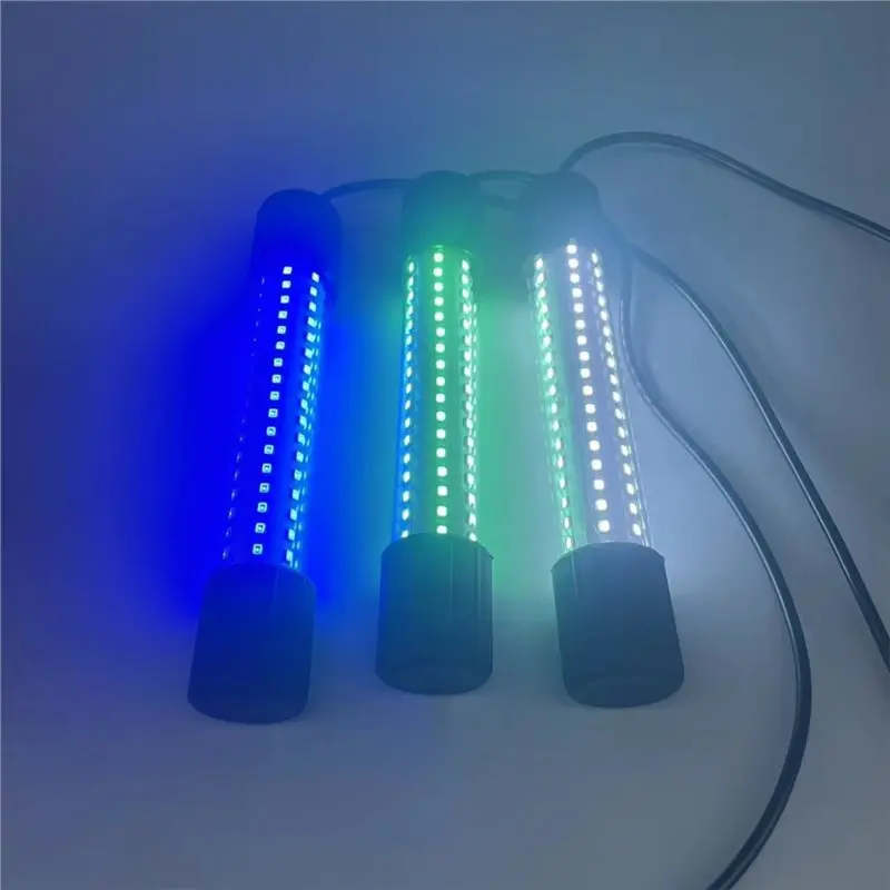 AB46-USB 전원식 수중 LED 낚시등, 휴대용, 다양한 색상 옵션, 고휘도, 야간 낚시에 이상적