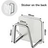 1/2Pcs Sponge Holder Sink Caddy SUS304 Stainless Steel Strong Adhesive Hook Storage Holder Waterproof Rustproof Hook for Kitchen 3